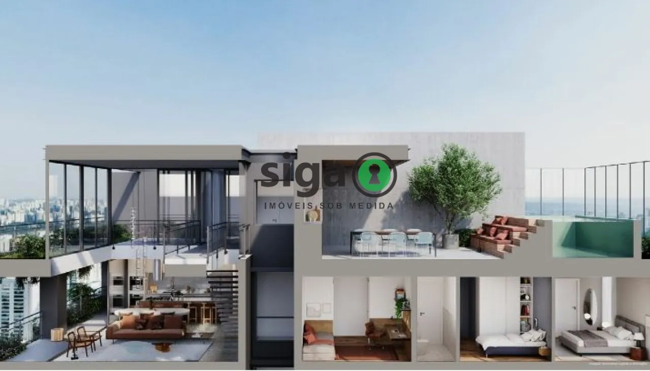 Imagem Cobertura Duplex para venda em Pinheiros 03 Suites, São Paulo - SP