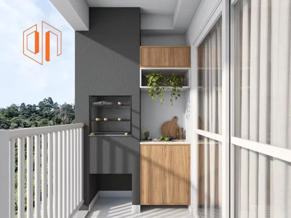 Imagem Apartamento para Venda em Pinhais, Jardim Amélia, 2 dormitórios, 1 banheiro, 1 vaga