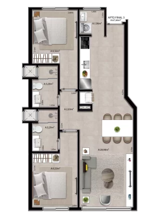 Imagem Ilha de Saona - Apartamento à venda no bairro Zona Nova - Capão da Canoa/RS