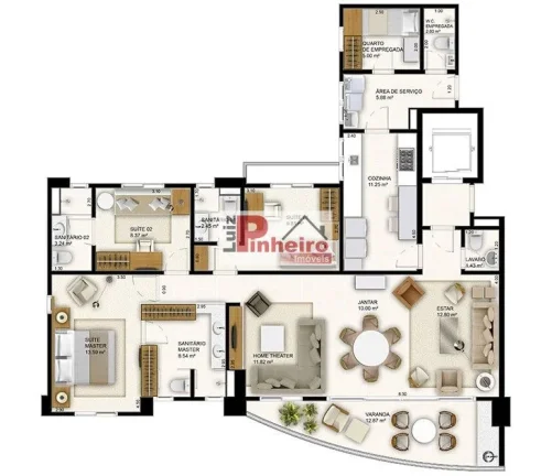Imagem Apartamento no Horto Bela Vista com 3 suites