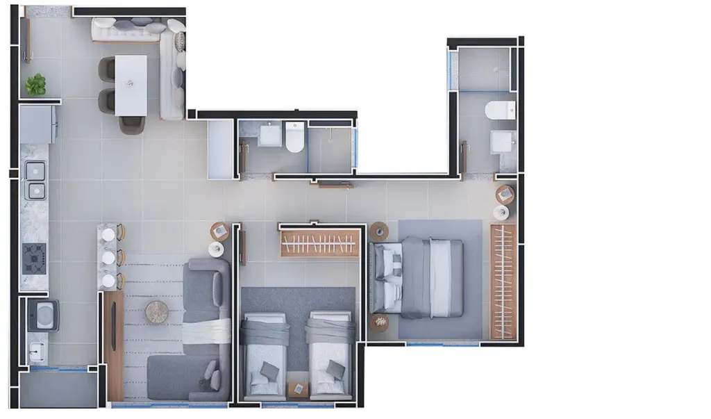 Imagem Apartamento à venda no bairro Vila Rosa - Goiânia/GO