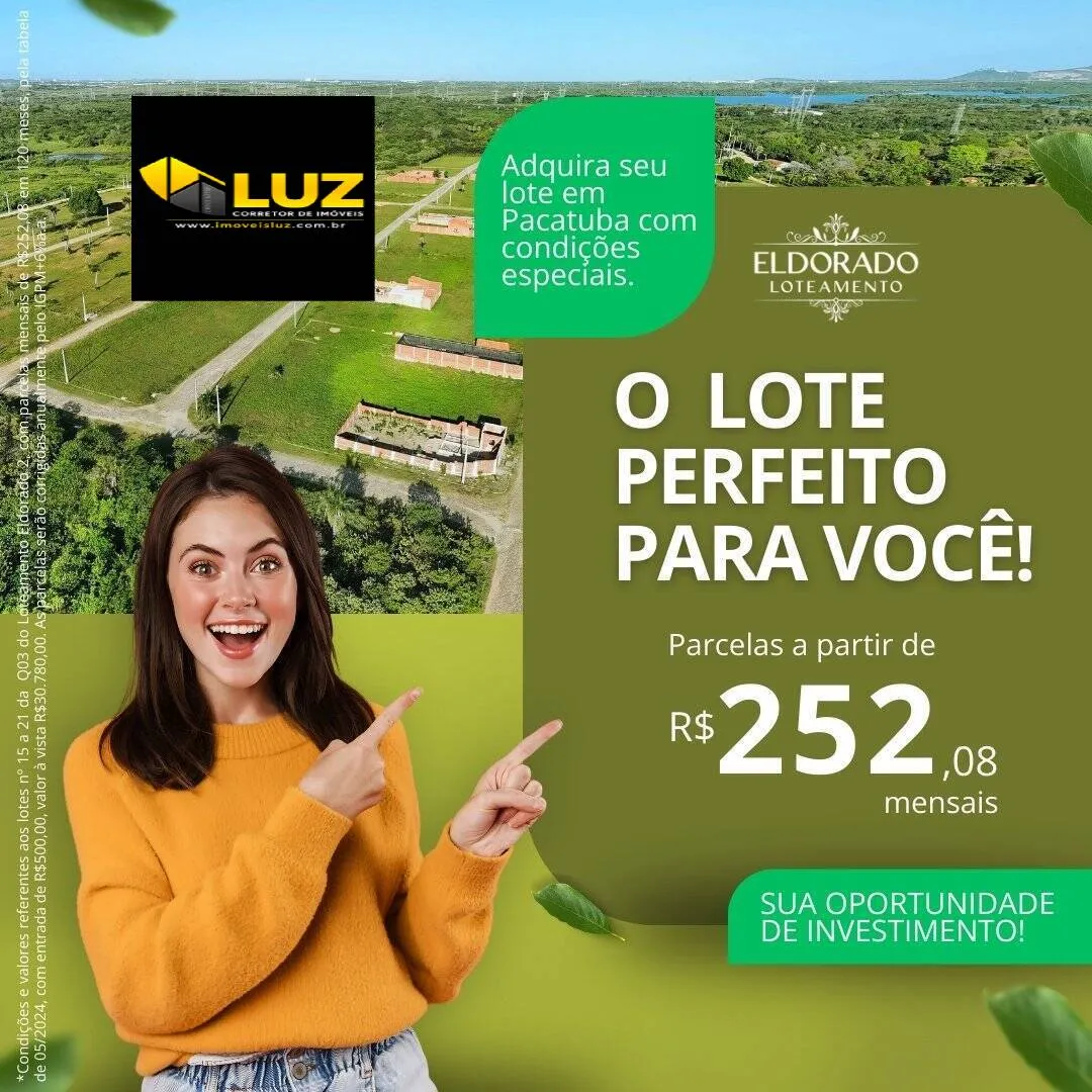 Imagem Realize o sonho do seu Lote Próprio! 
Loteamento Eldorado