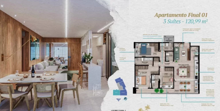 Imagem Apartamento 3 Quartos, 90 m² à venda na Graciosa - Acqua Design