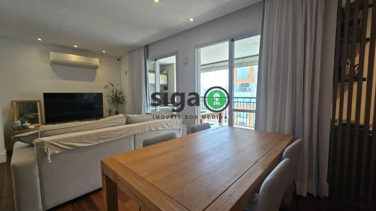 Imagem Apartamento sofisticado de 95m² no Brooklin com varanda gourmet e sol da manhã!!