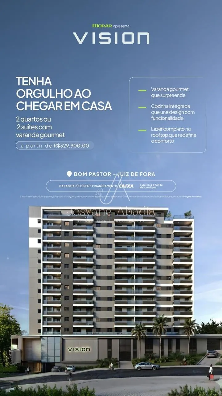 Imagem APARTAMENTO 2 QUARTOS | VARANDA GOURMET | 1 VAGA DE GARAGEM | NO BOM PASTOR