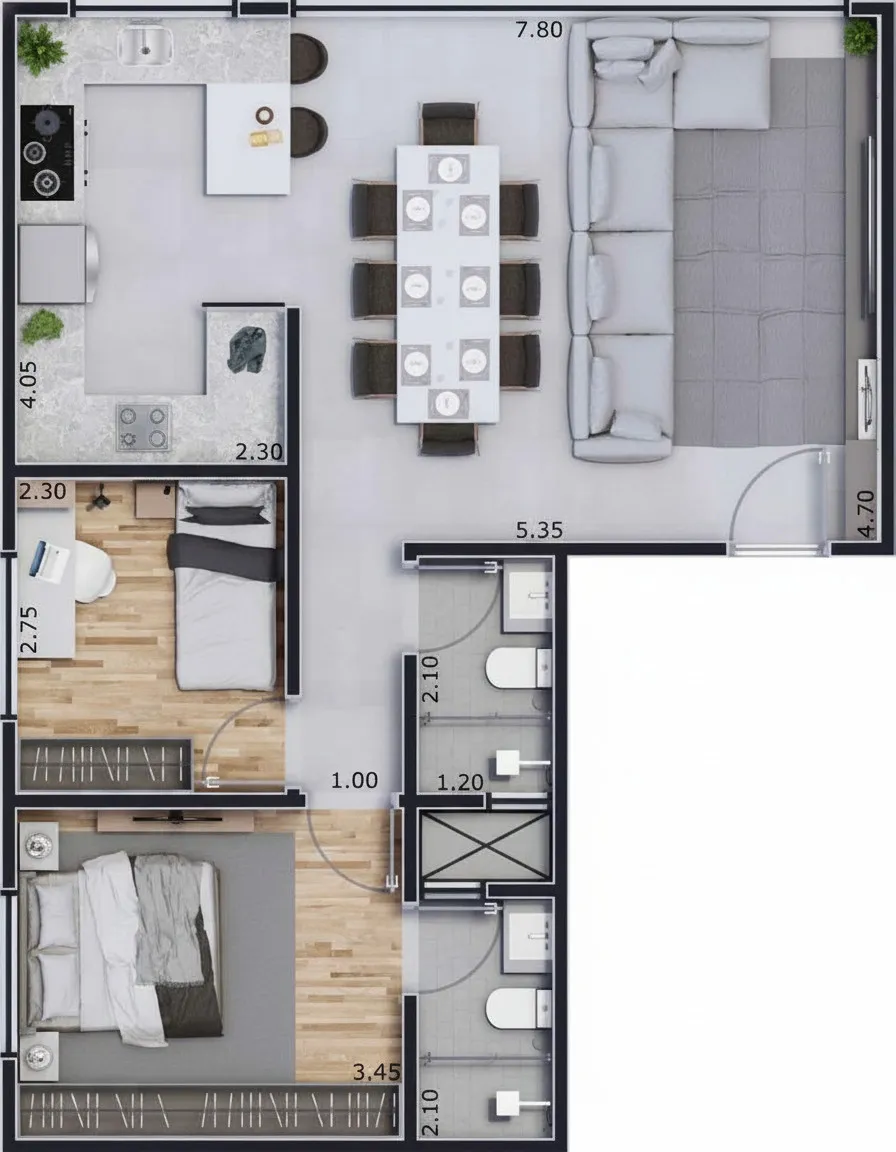 Imagem Apartamento 2 quartos à venda em Jardim Country Club, Poços de Caldas