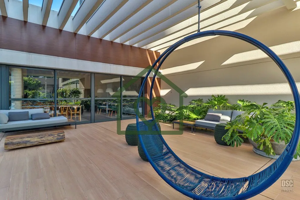 Imagem Excelente apartamento totalmente mobiliado com automação em todos os ambientes, sacada integrada a...