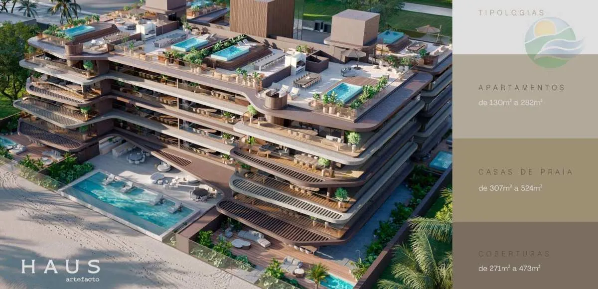 Imagem Cobertura de Luxo, 4 Suites, 271m2, VENDA, Pé na areia, João Pessoa, Paraíba.