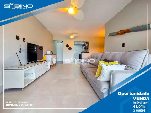 Foto do imóvel Apartamento à Venda com 4 Dormitórios 2 suítes 145 m², 2 vagas - em Riviera de São Lourenço - Bertioga SP.