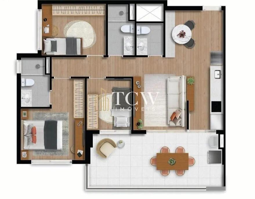 Imagem Apartamento à venda no bairro Brooklin - São Paulo/SP, Zona Sul