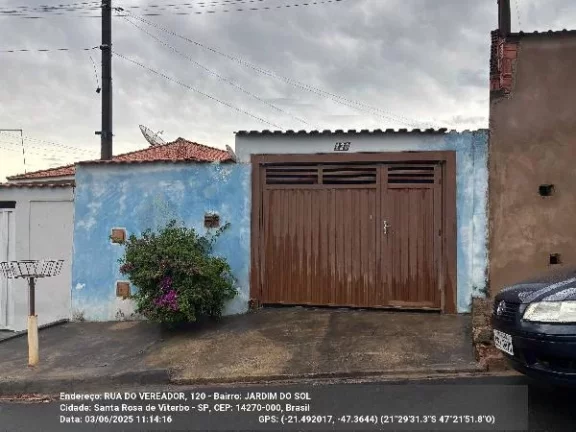 Oportunidade Única em SANTA ROSA DE VITERBO - SP | Tipo: Casa | Negociação: Leilão | Situação: Imóvel em RUA DO VEREADOR