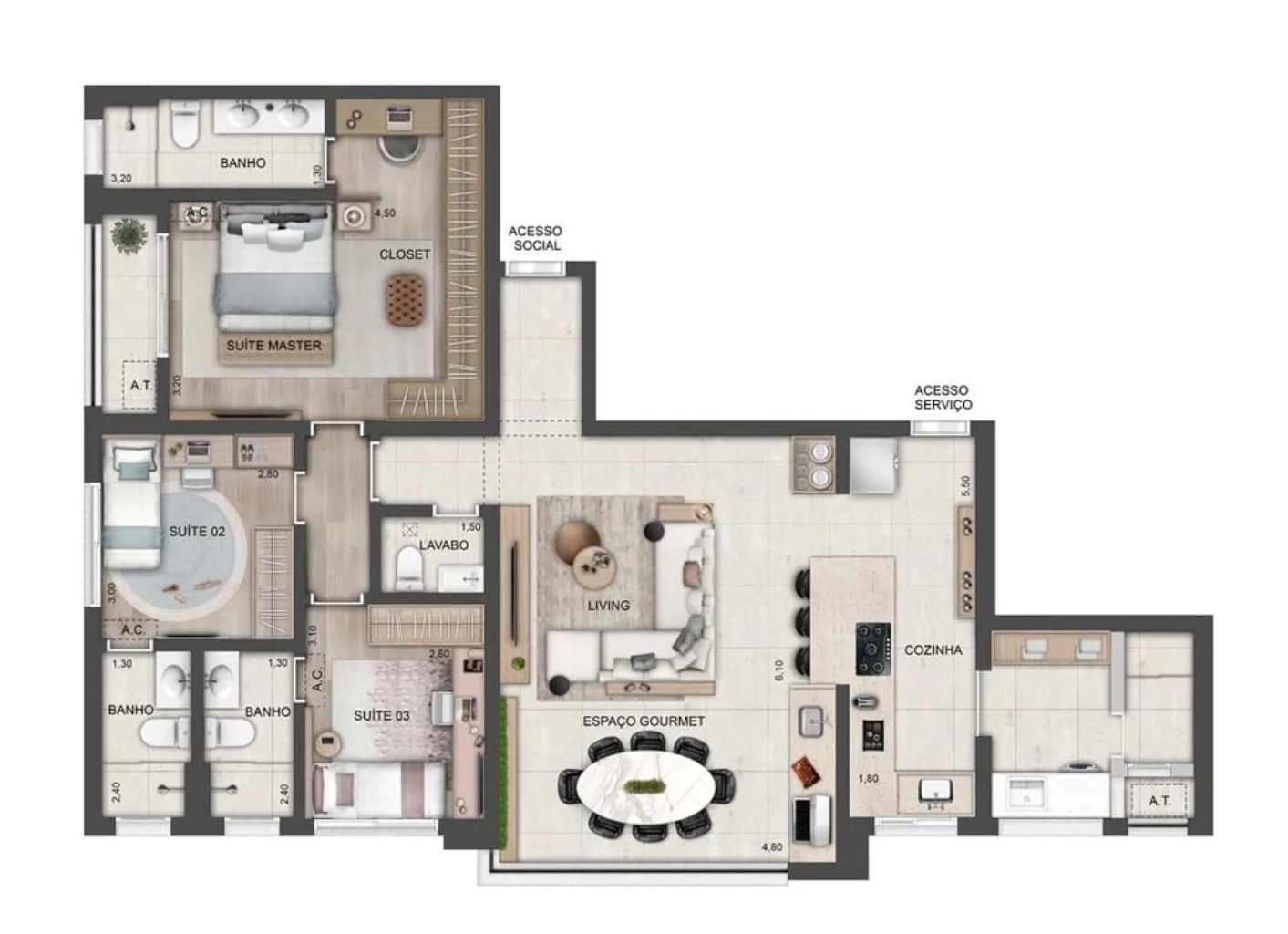 Imagem APARTAMENTO RESIDENCIAL em São Paulo - SP, Brooklin Paulista