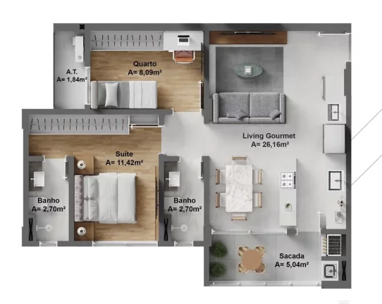 Imagem Urbe Residence - Apartamento à venda no bairro São Judas - Itajaí/SC