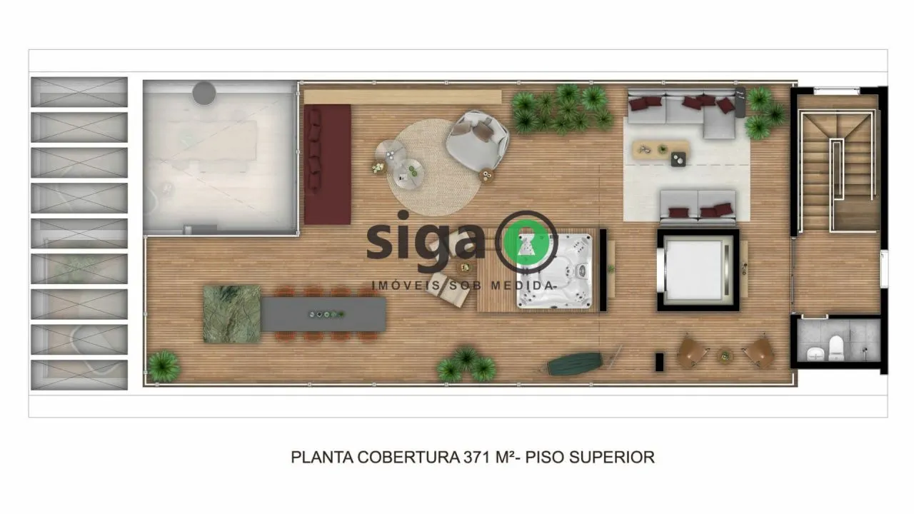 Imagem Cobertura Triplex para venda no Jardins 03 suites, São Paulo - SP