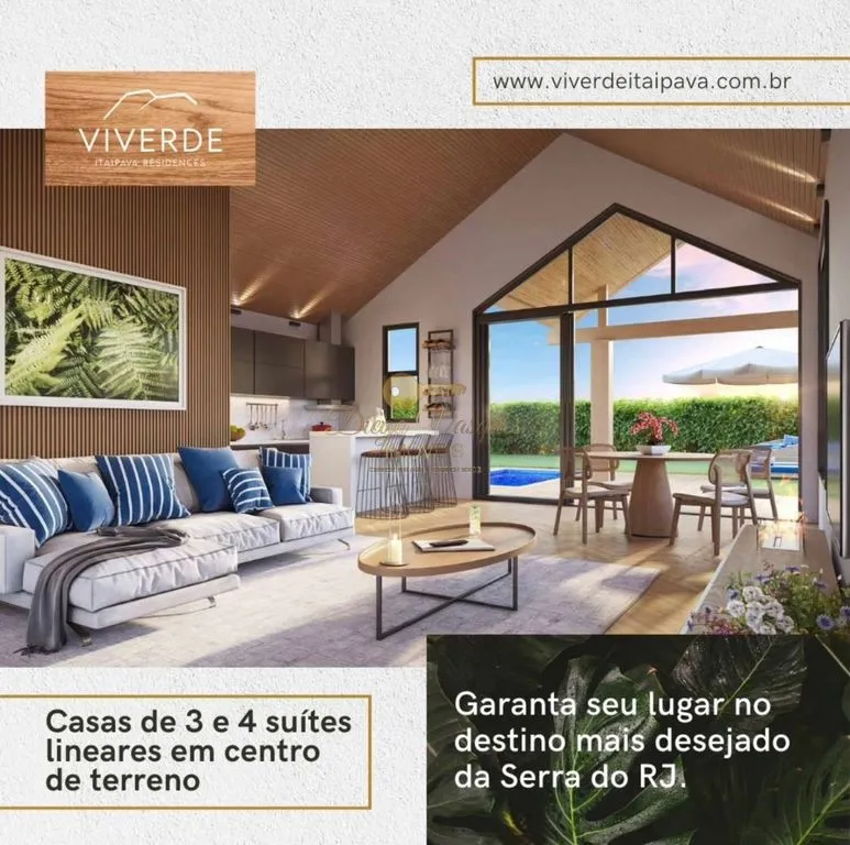 Imagem Casa em Condomínio para Venda em Petrópolis / RJ no bairro Itaipava