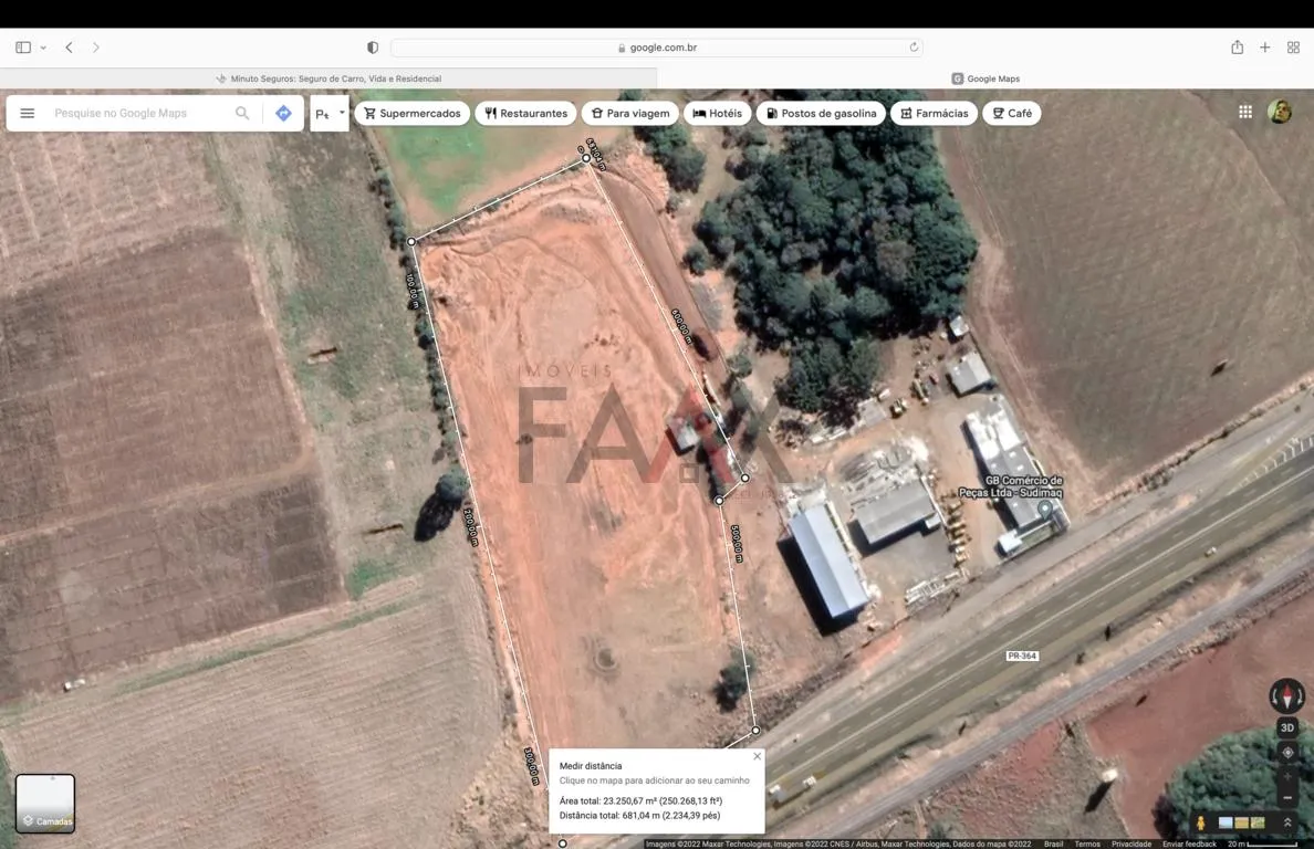 Imagem TERRENO NA BR 277 PROXIMO AO VIADUTO DE ACESSO NA XV DE NOVEMBRO