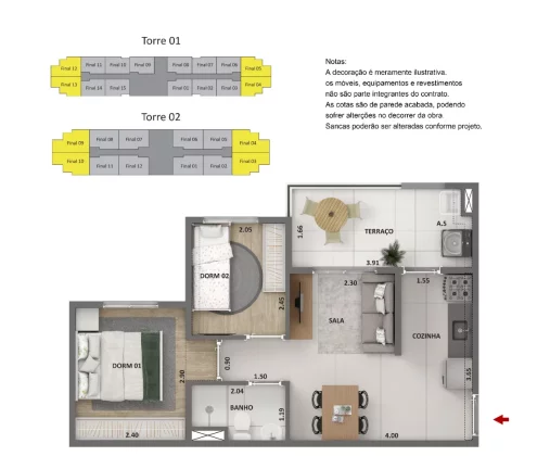 Imagem SOUL MIGUEL YUNES - CURY - Studio de 29m² (NR), a 4 min das estações Autódromo e Jurubatuba da CPTM!