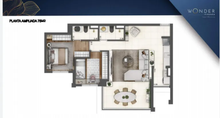 Foto do imóvel Apartamento com 3 Quartos à Venda, 75 m² em Sacomã - São Paulo