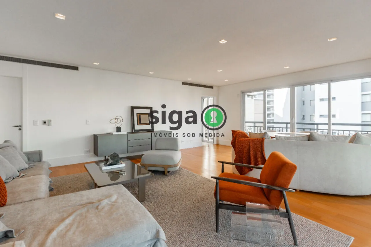 Imagem Apartamento Alto Padrão no Itaim Bibi de 3 Quartos com 5 Vagas - 275m² à Venda.