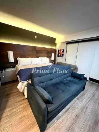 Imagem Flat disponível para locação no Meliá Ibirapuera, com 26m², 1 dormitório e 1 vaga