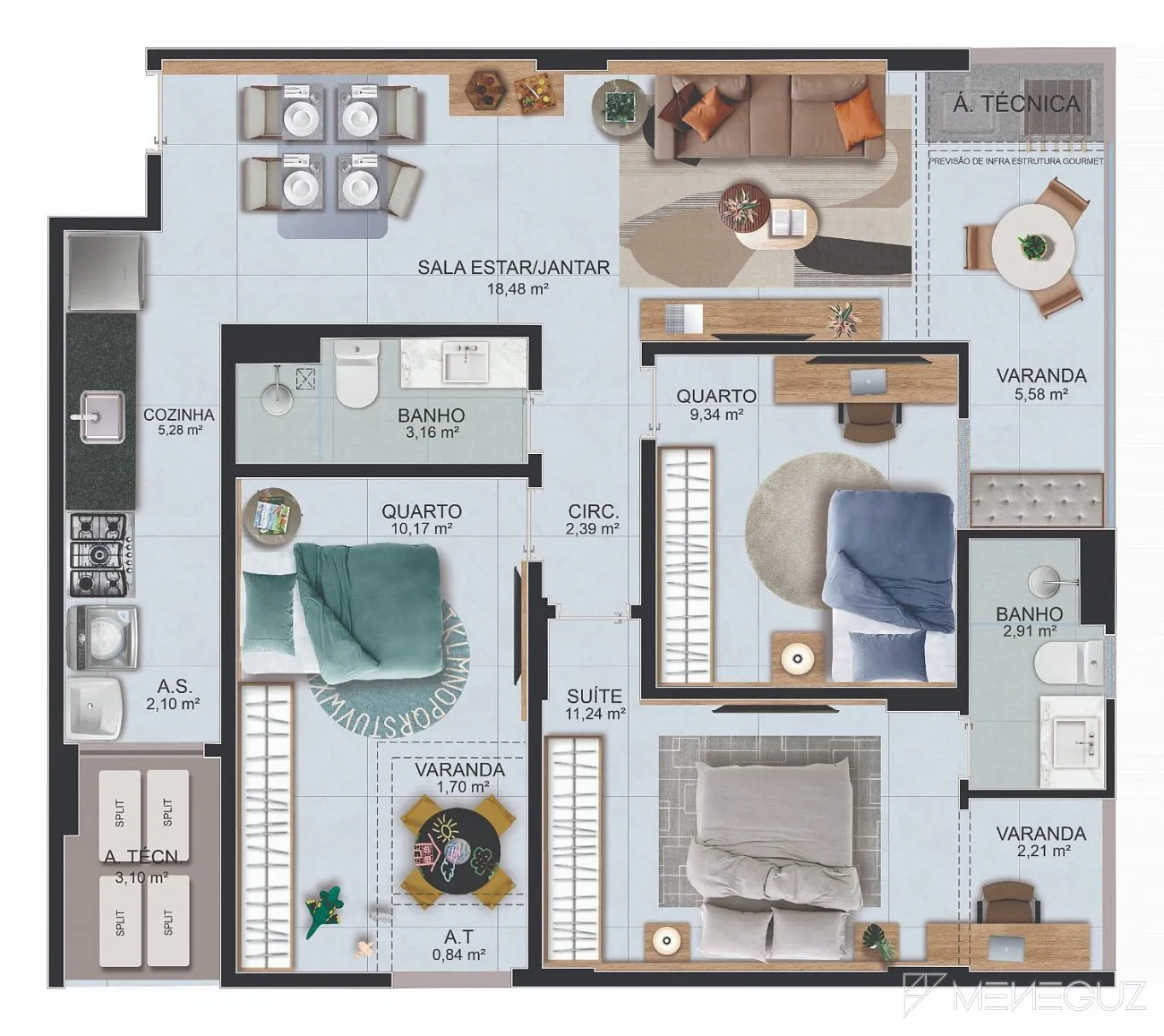 Imagem Viva o Luxo e Conforto: Apartamento Exclusivo no Edifício Terrace, Vila Velha