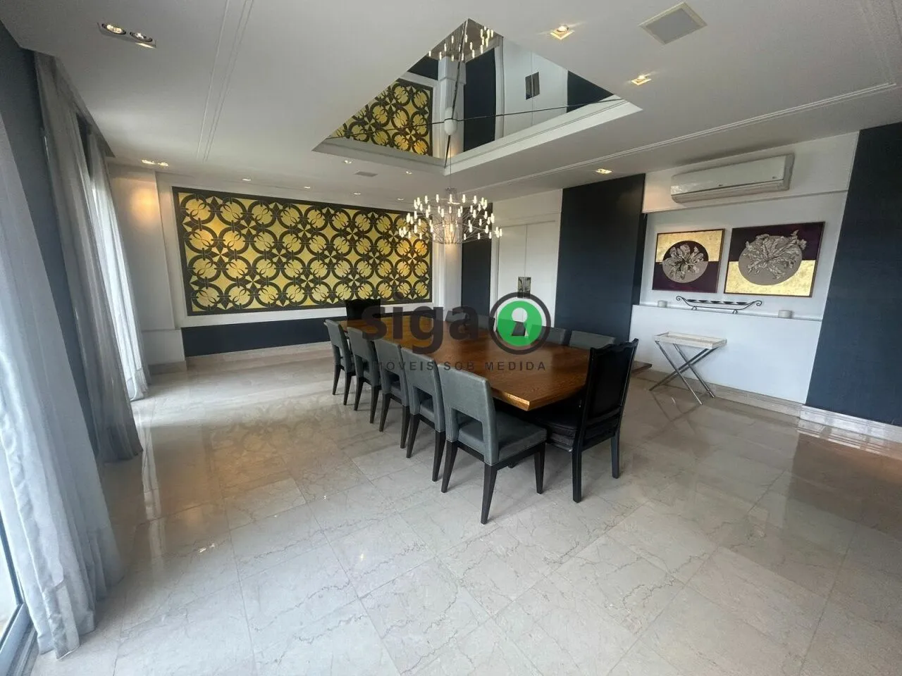 Imagem Apartamento mobiliado para locação no Panamby, de 606 m2, 4 suítes e 6 vagas