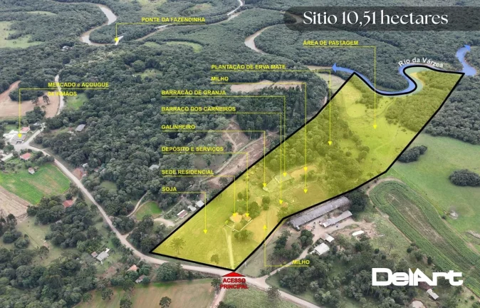 Foto do imóvel Sitio maravilhoso com 10,51 hectares - a 200m do Mercado 4 irmãos - Fazendinha - c/ Escritura e Registro - Rio Negro.