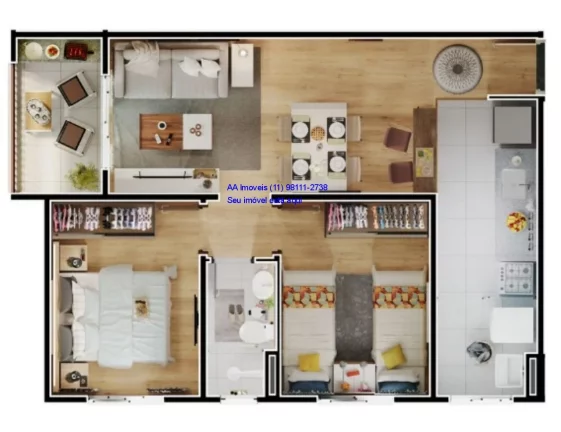 Imagem APARTAMENTO RESIDENCIAL em Taboão da Serra - SP, Jardim Maria Helena