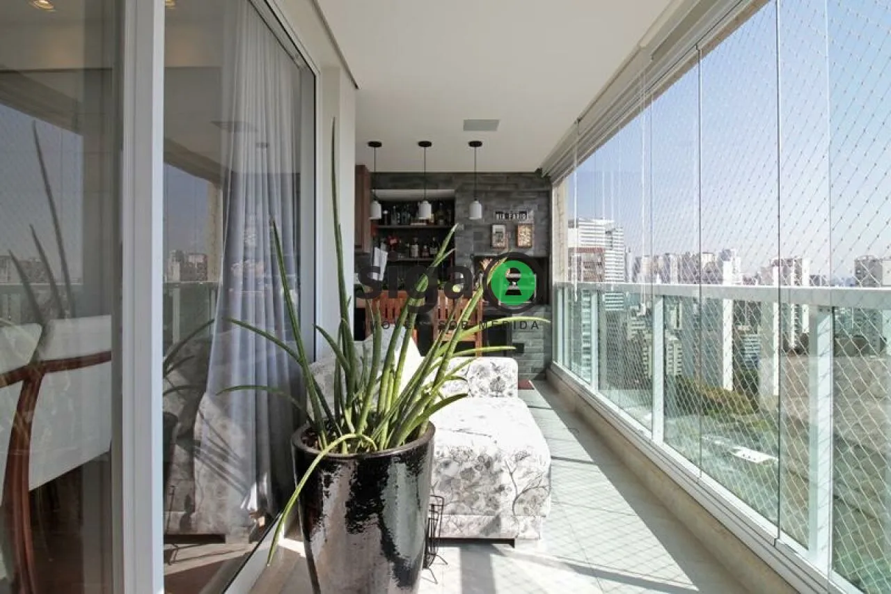 Imagem Apartamento à venda no Brooklin | 167m² | Andar alto | 3 suítes | Varanda gourmet | Alto padrão