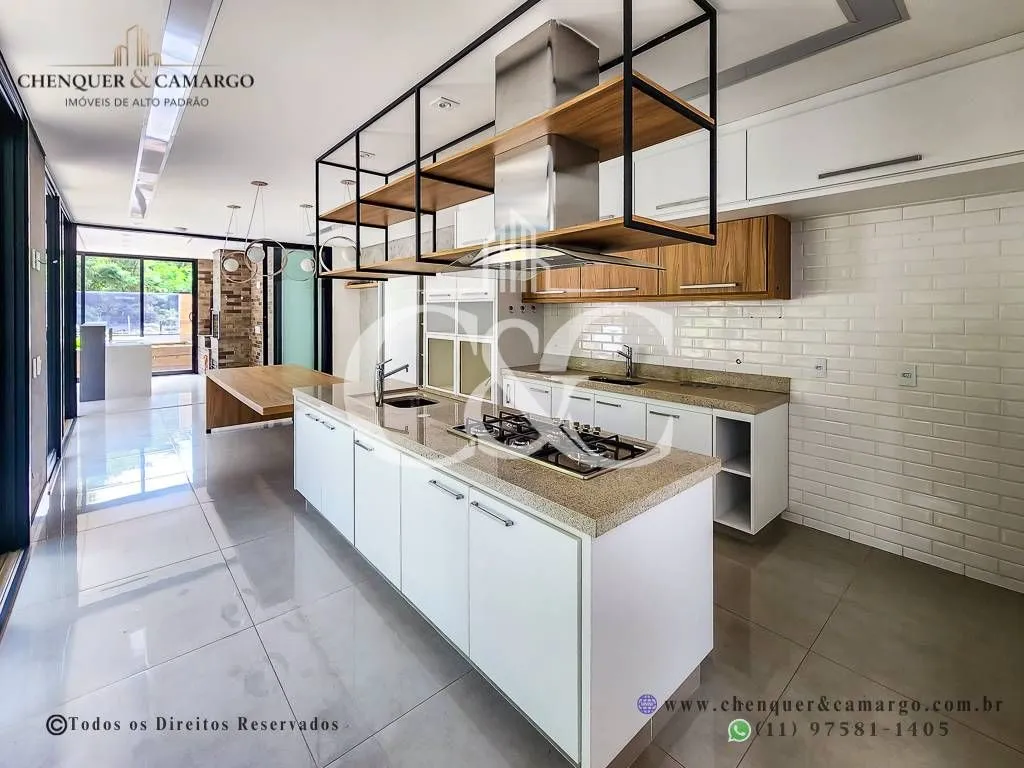Imagem Casa à venda no Brisas da Mata Jundiaí, 283m², elevador, 3 suítes e piscina aquecida