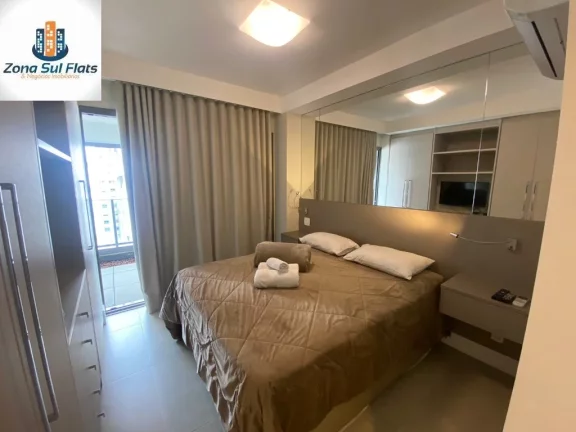 Imagem Apartamento Para Venda No Brooklin Com 1 Suíte e 1 Vaga - Mobiliado