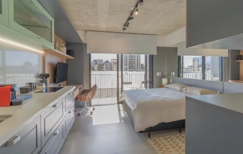 Imagem Apartamento studio mobiliado e equipado no bairro Menino Deus!