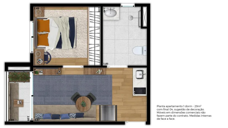 Imagem Apartamento com 2 Quartos à Venda, 23 m² em Vila Mariana - São Paulo