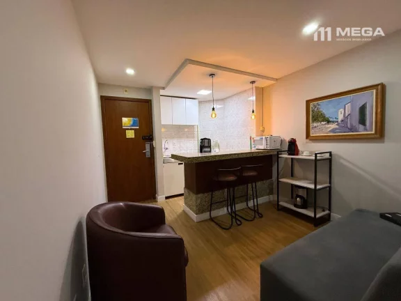 Imagem Apartamento com 1 dormitório para alugar, 48 m² por R$ 4.121,67/mês - Praia da Costa - Vila Velha/ES