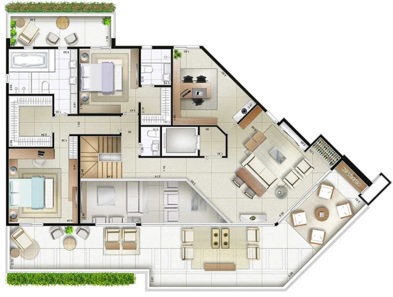 Imagem Apartamento com 4 quartos a venda em Centro de São Bernardo do Campo SP, apartamento 4 dormitórios em São Bernardo do Campo SP, apartamento construção