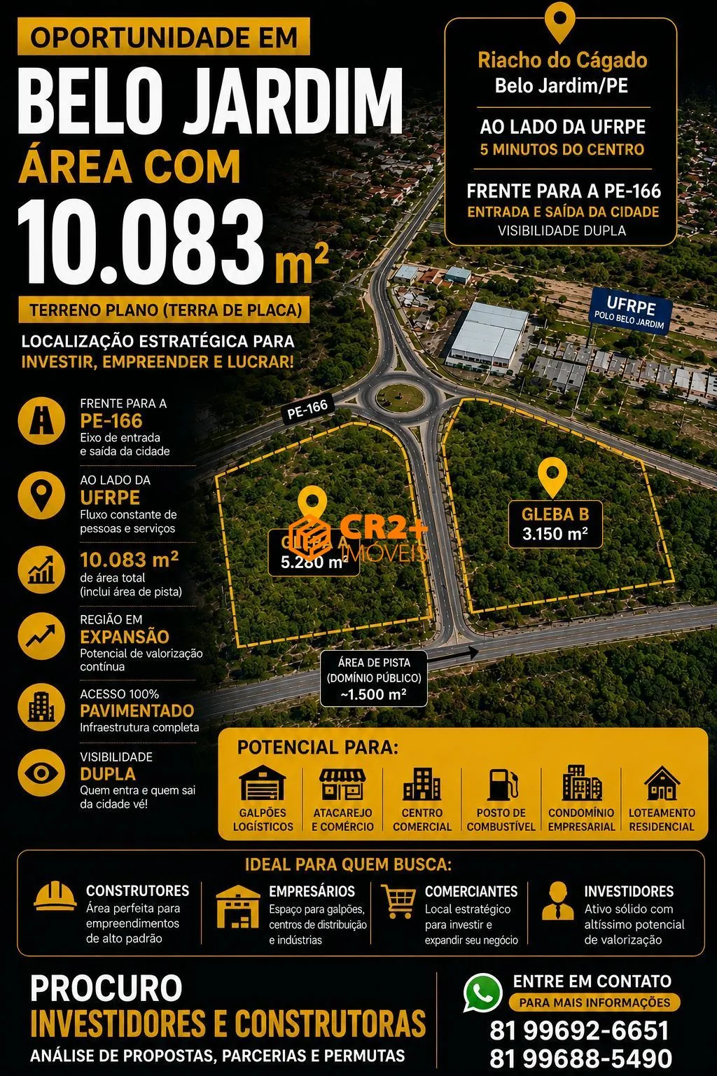 Imagem Terreno - Belo Jardim 2 - (PE-166) - 10.083m2 -