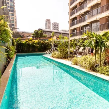Imagem LINDO STUDIO, DECORADO E MOBILIADO, ANDAR ALTO COM VISTA LIVRE, NO B.LIV BROOKLIN!!