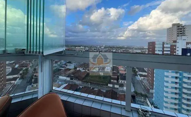 Imagem Lindo Apartamento com Vista ao Mar, 1 Suíte, Maracanã - Praia Grande