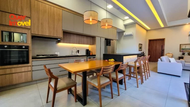 Imagem Casa de Luxo à Venda em Condomínio na AVENIDA OSCAR NIEMEYER, Quinta dos Ventos, Ribeirão Preto-SP - 3 suítes, 4 vagas - Quer Imóvel Negócios Imobiliários
