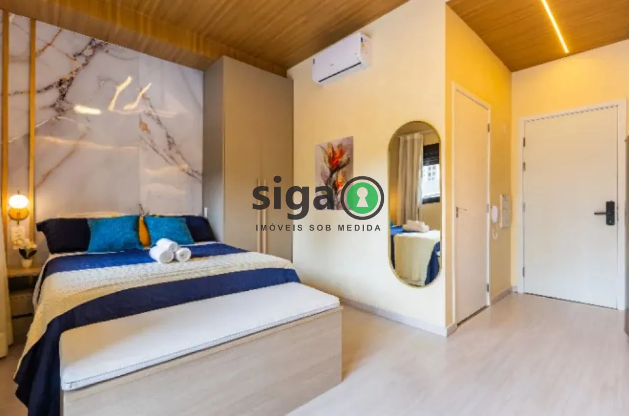 Imagem Apartamento de 27m² mobiliado à venda no Brooklin