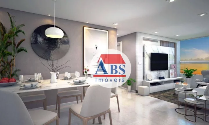 Imagem Apartamento com 2 dormitórios à venda, 71 m² por R$ 464.555,00 - Vila Guilhermina - Praia Grande/SP