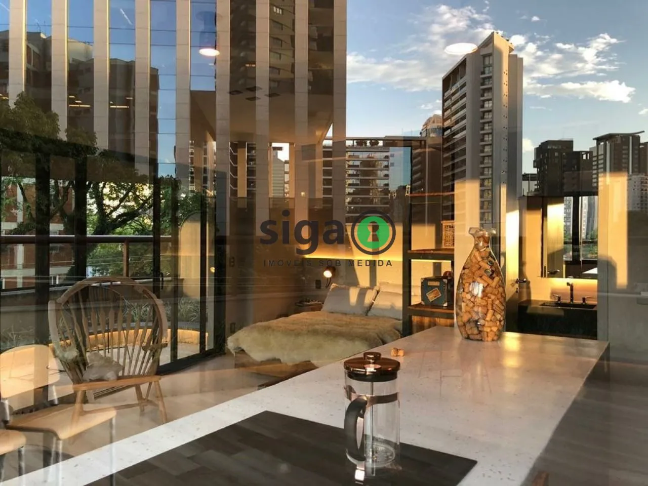 Imagem Apartamento para alugar na Vila Olímpia - 1 vaga, 1 quarto, 99m²