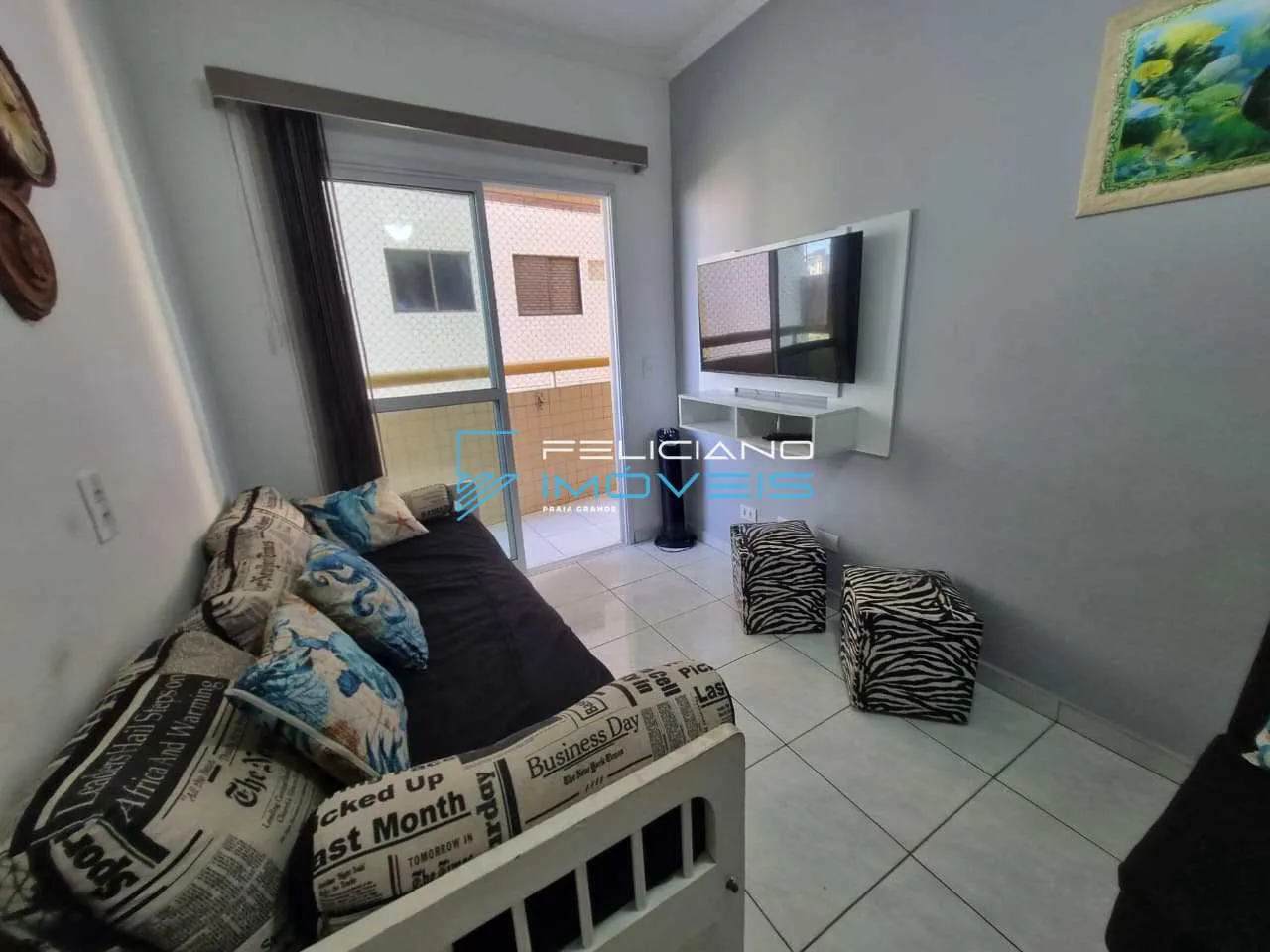 Imagem Apartamento com 1 quarto, Guilhermina, Praia Grande - R$ 355 mil, Cod: 7268