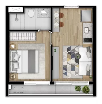 Imagem NEX ONE VILA MADALENA - Studio 29m² NR MOBILIADO (Unidade de Revenda), no coração da Vila Madalena!