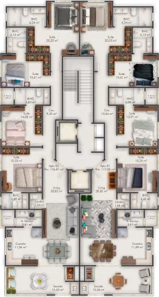 Imagem Jardim Itália Residencial - Apartamento à venda no bairro Meia Praia - Itapema/SC
