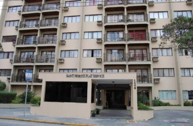 Imagem Flat disponível para venda no Saint Moritz Flat Service, com 48m², 1 dormitório e 1 vaga