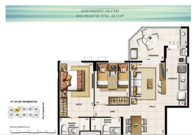 Imagem APARTAMENTO RESIDENCIAL em Rio de Janeiro - RJ, Recreio dos Bandeirantes