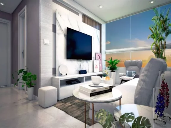 Imagem Apartamento com 2 dormitórios à venda, 70 m² - Guilhermina - Praia Grande/SP
