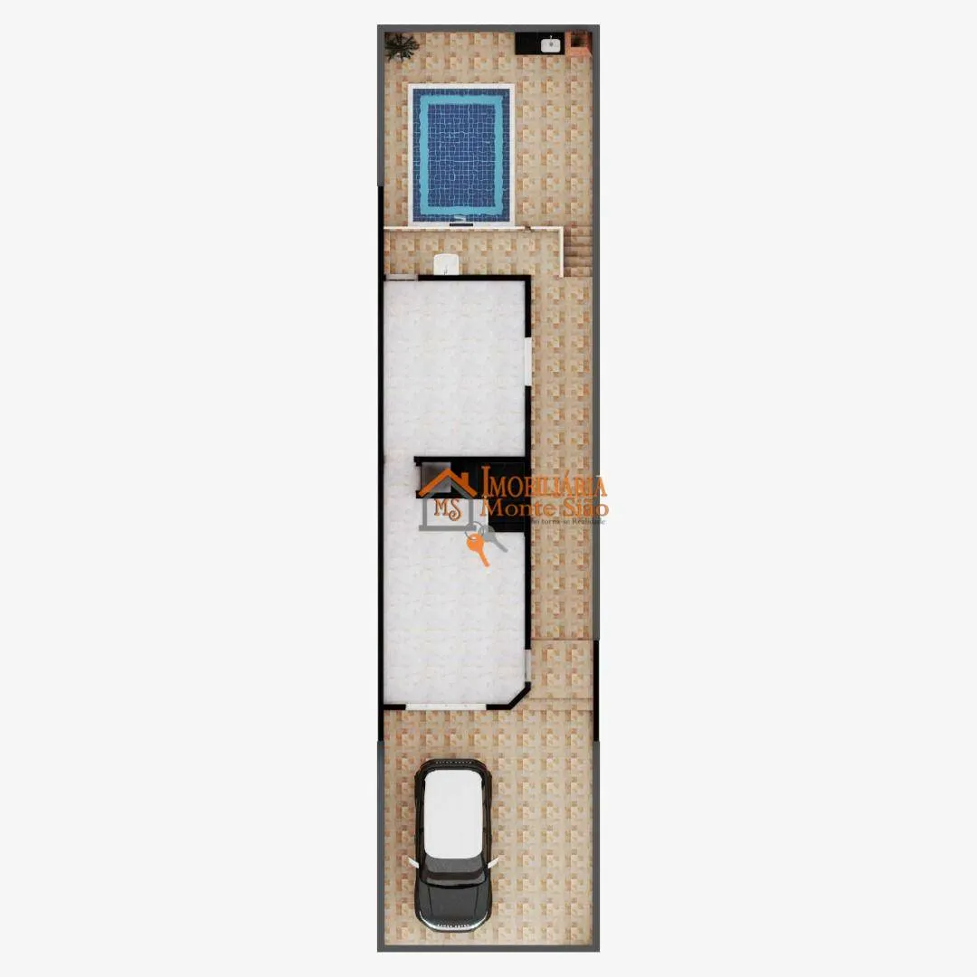 Imagem Sobrado com 3 dormitórios à venda, 97 m² por R$ 720.000,00 - Parque Flamengo - Guarulhos/SP