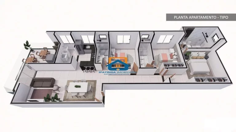 Imagem Apartamento com 3 quartos no bairro Cidade Nobre - Ipatinga